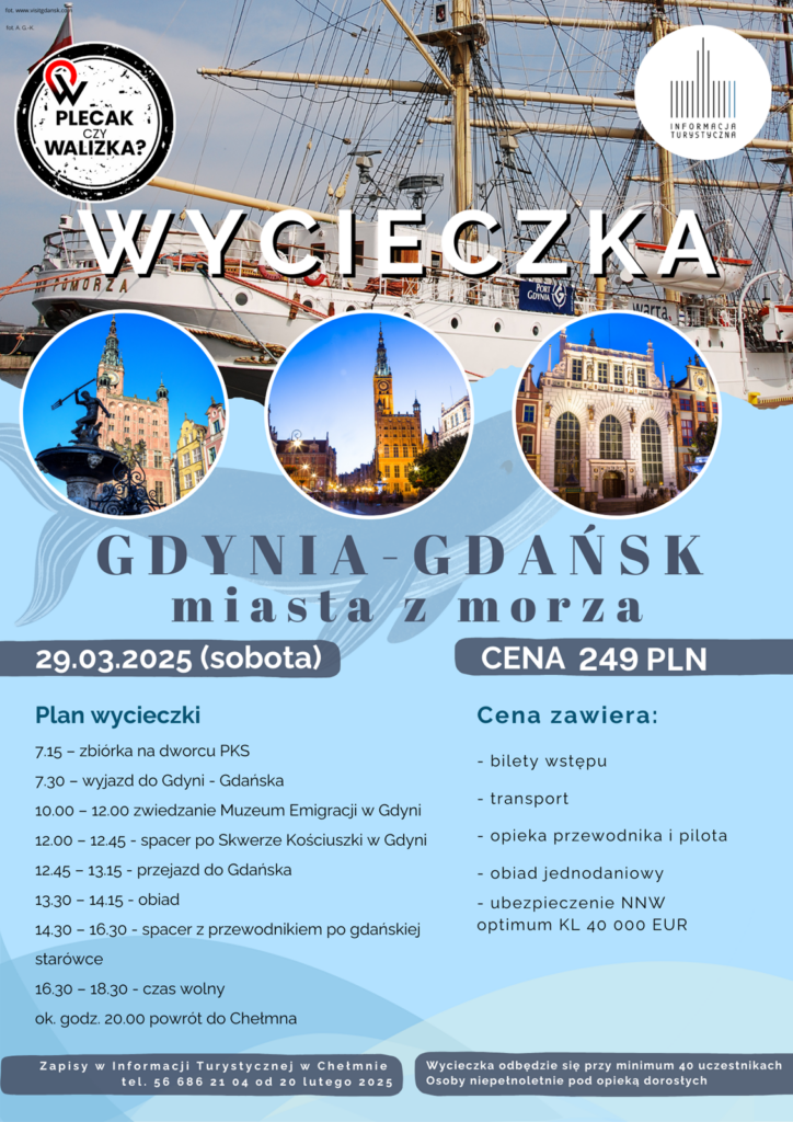 Wycieczka Gdynia - Gdańsk