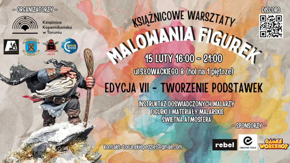 VII Warsztaty malowania figurek w Książnicy Kopernikańskiej