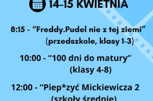 WIOSENNE KINO Z MARGOLKĄ – oferta dla szkół