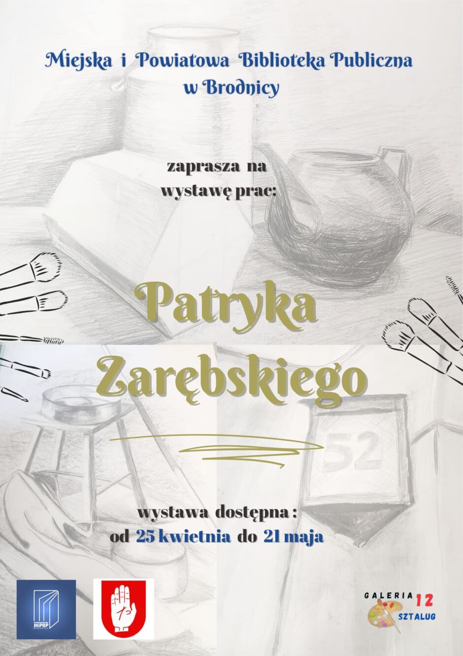Pałacowa Galeria Sztuki - Wystawa Patryka Zarębskiego
