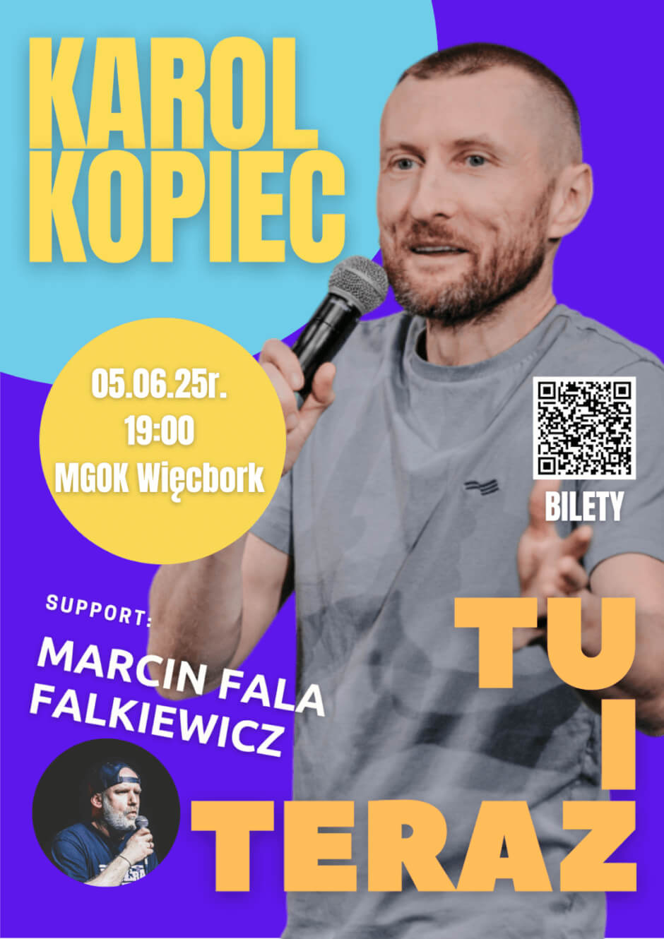 Karol Kopiec Stand-up – „TU I TERAZ”