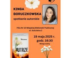 Spotkanie autorskie z Kingą Boruczkowską