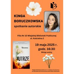 Spotkanie autorskie z Kingą Boruczkowską