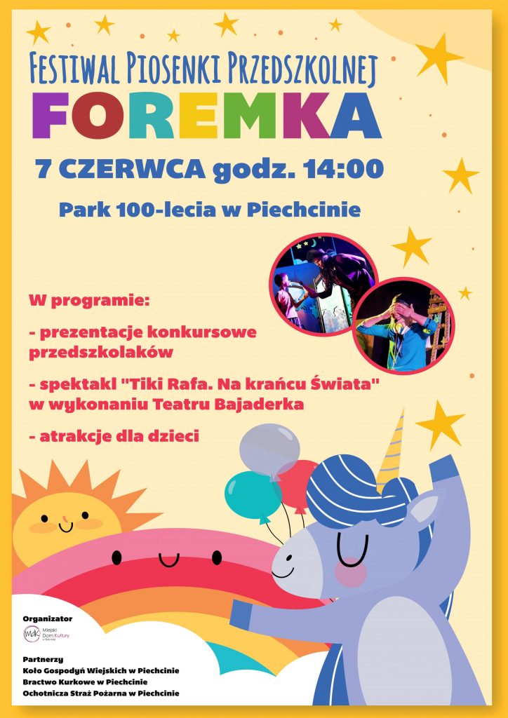 Festiwal Piosenki Przedszkolnej FOREMKA