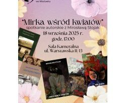 Mirka wśród kwiatów – spotkanie autorskie z Mirosławą Stojak