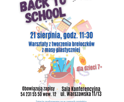 Let's go "Back to school"!