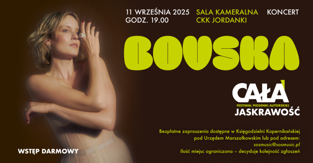 BOVSKA na żywo – koncert w ramach VI edycji Festiwalu „Cała Jaskrawość”