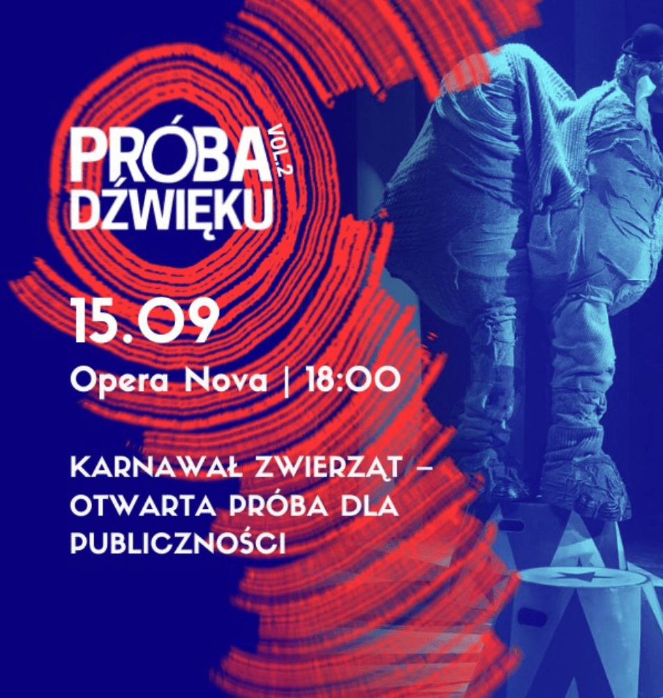 „Karnawał zwierząt” – otwarta próba dla publiczności | wydarzenie w ramach Próby Dźwięku