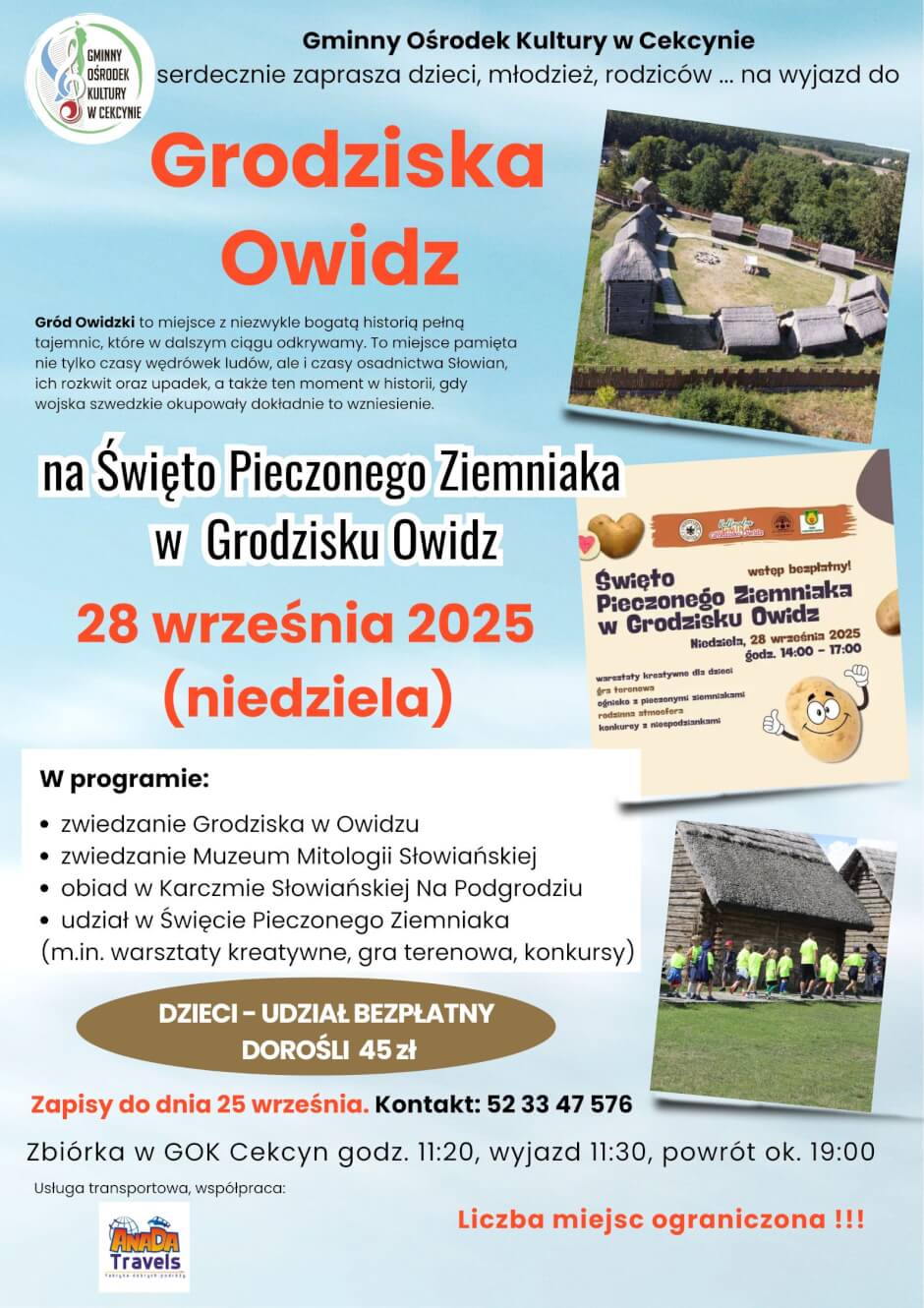 Zapraszamy do Grodziska Owidz