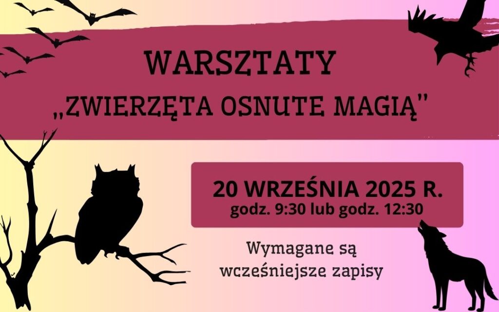 Warsztaty „Zwierzęta osnute magią”.