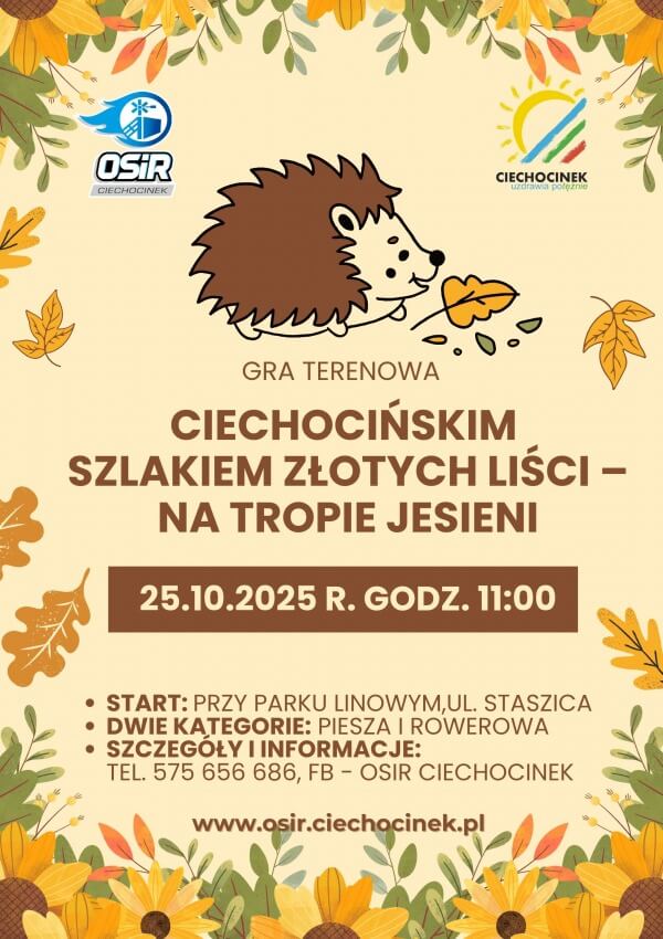 Gra terenowa – Ciechocińskim szlakiem złotych liści