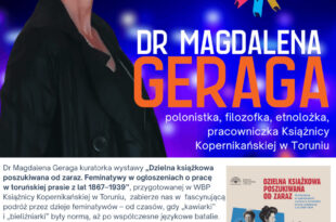 Dr Magdalena Geraga i feminatywy podczas Nocy Bibliotek