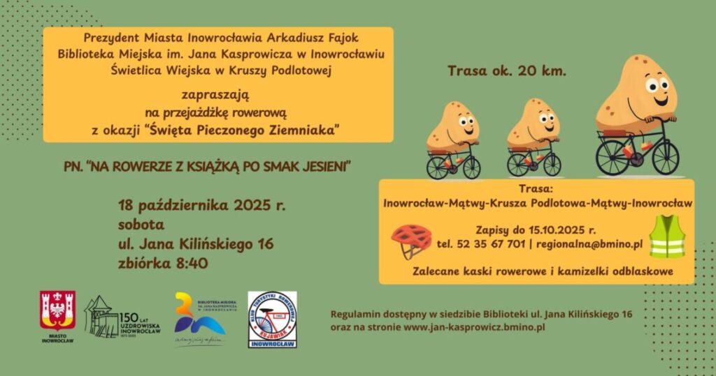 „Na rowerze z książką po smak jesieni”