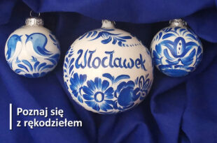 Malowanie bombek inspirowanych fajansem włocławskim – warsztaty z Krystyną Zagrabską