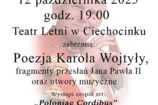 Wieczór poezji i muzyki upamiętniający Jana Pawła II