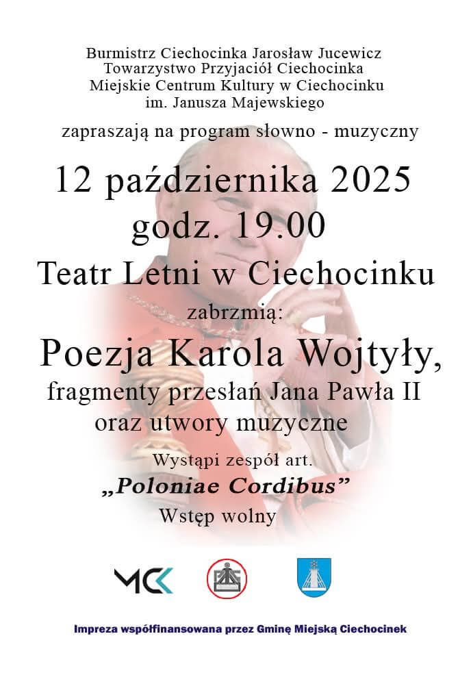 Wieczór poezji i muzyki upamiętniający Jana Pawła II
