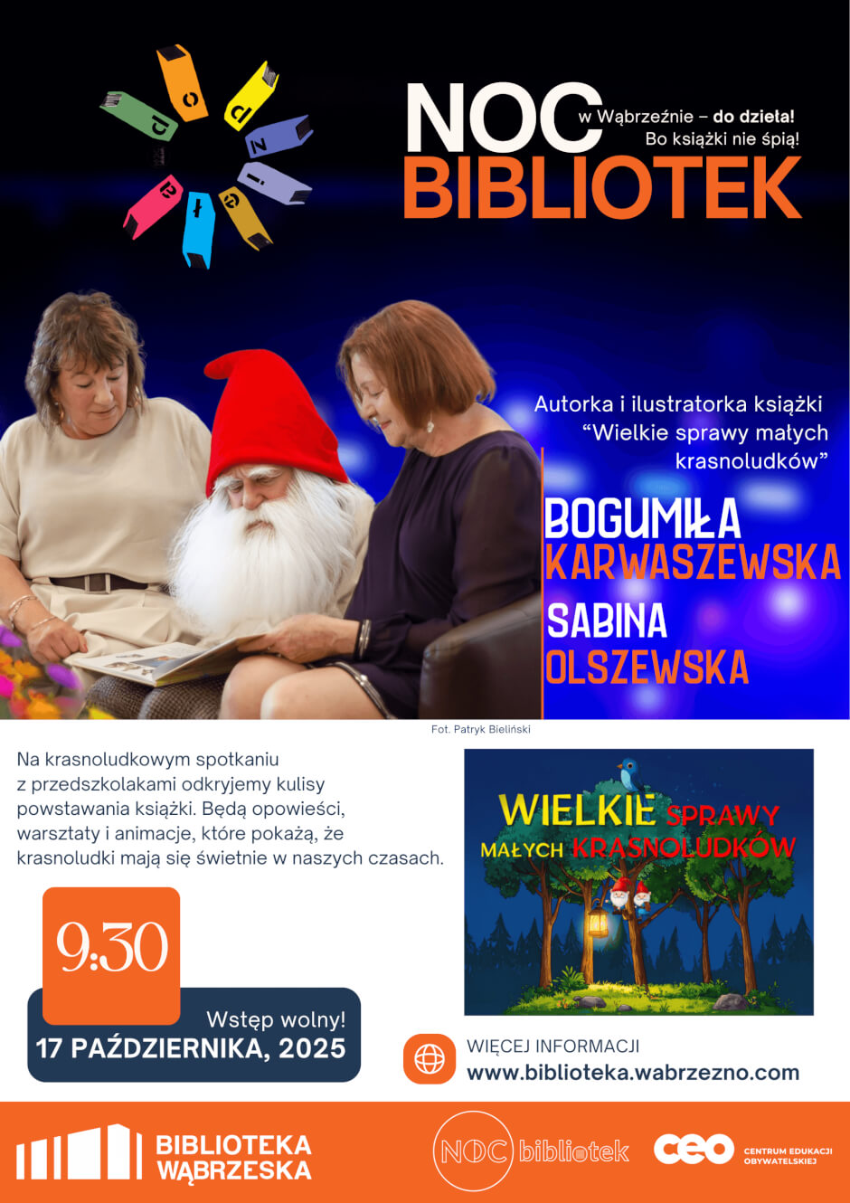 Noc Bibliotek z krasnoludkami