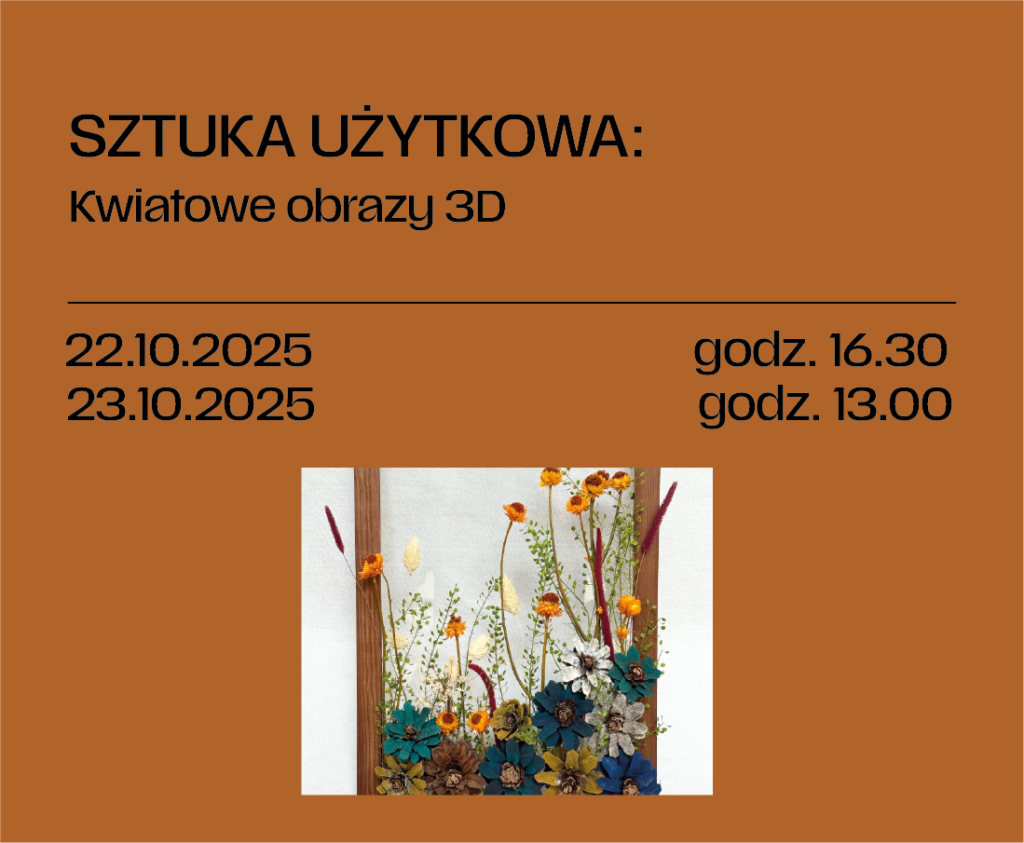 Sztuka użytkowa: Kwiatowe obrazy 3D