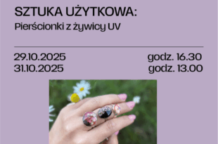Sztuka użytkowa: Pierścionki z żywicy UV