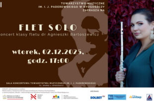 FLET SOLO – Koncert klasy fletu dr Agnieszki Bartoszewicz