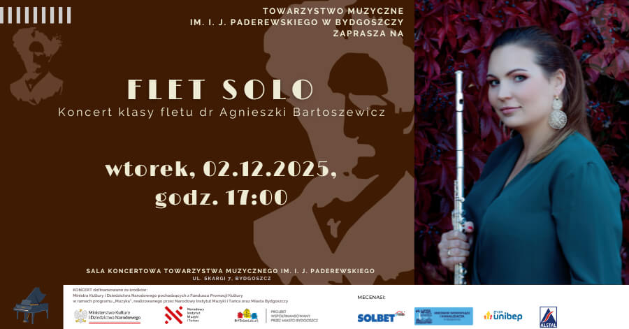 FLET SOLO – Koncert klasy fletu dr Agnieszki Bartoszewicz