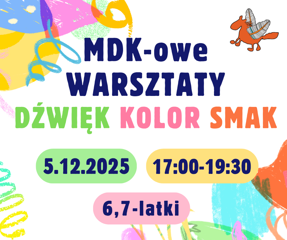 Warsztaty ,,Dźwięk, kolor, smak”.