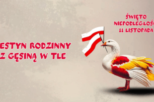 FESTYN RODZINNY Z GĘSINĄ W TLE