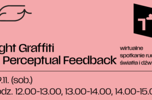 Warsztaty multimedialne i instalacja performatywna: Light Graffiti & Perceptual Feedback – wirtualne spotkanie ruchu, światła i dźwięku