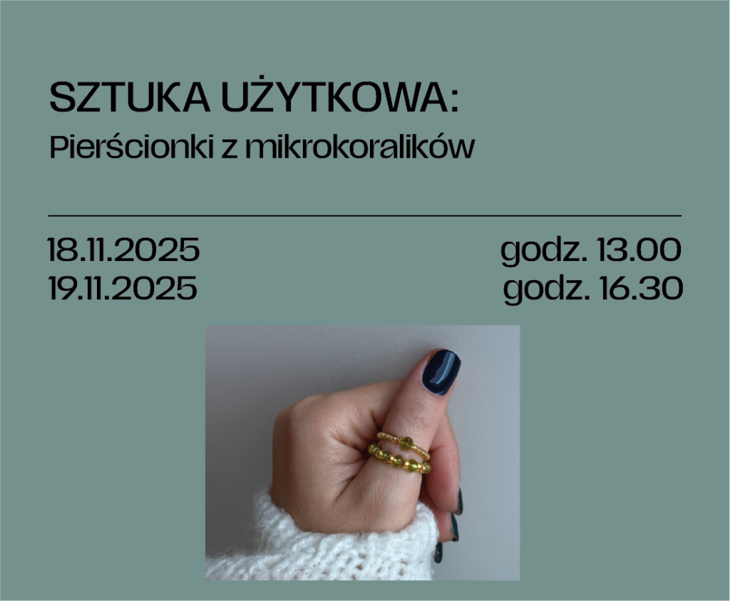 Sztuka użytkowa: Pierścionki z mikrokoralików