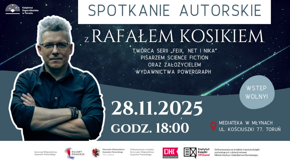 Cyberpunk, transhumanizm i dystopia. Spotkanie z Rafałem Kosikiem