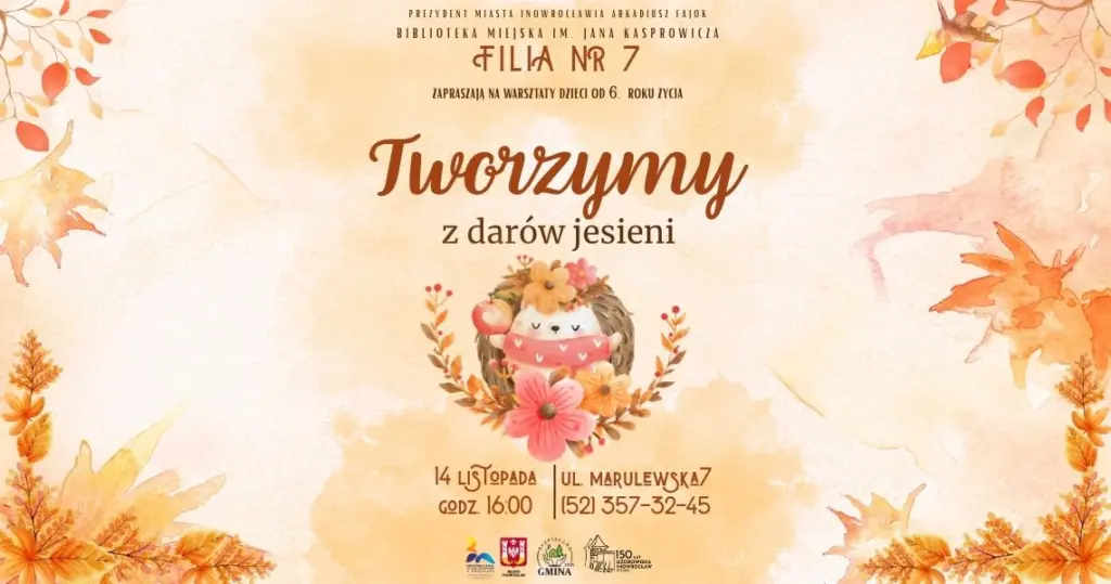 Tworzymy z darów jesieni – warsztaty kreatywne w Filii nr 7