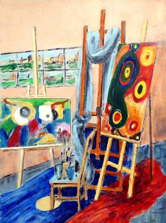 Wystawa prac grupy plastycznej Kujawskiego Uniwersytetu Trzeciego Wieku