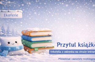 Przytul książkę – tekstylia z odzysku na straży lektur. Miniwykład i warsztaty recyklingowe