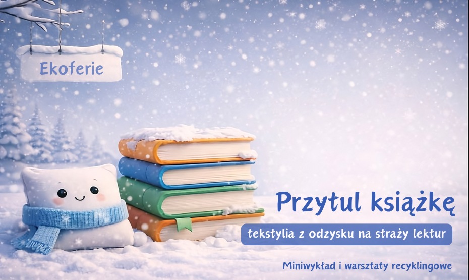 Przytul książkę – tekstylia z odzysku na straży lektur. Miniwykład i warsztaty recyklingowe