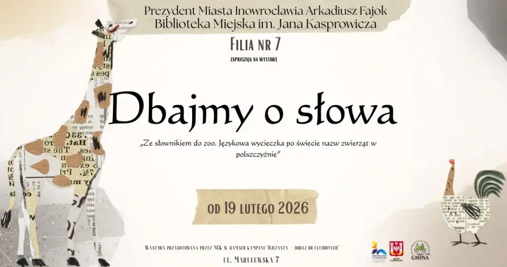 Dbajmy o słowa – wystawa wystawa w Filii nr 7