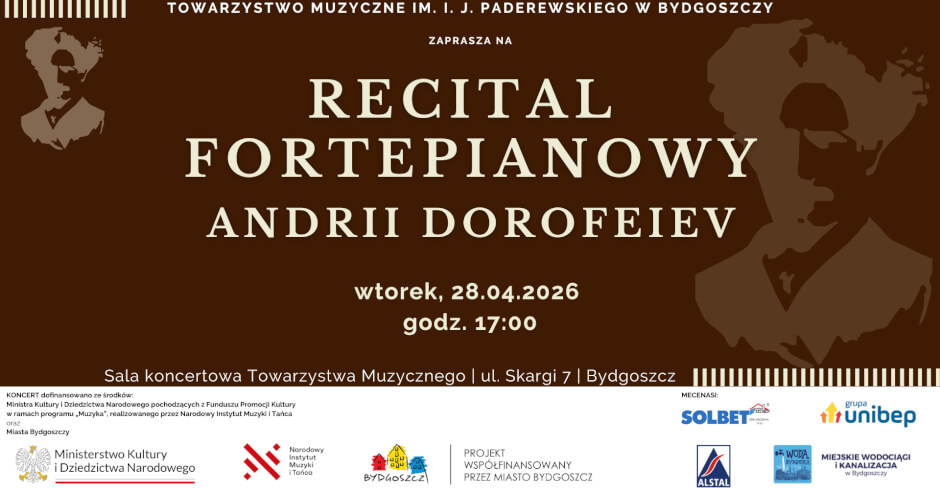 Recital FORTEPIANOWY – Andrii Dorofeiev
