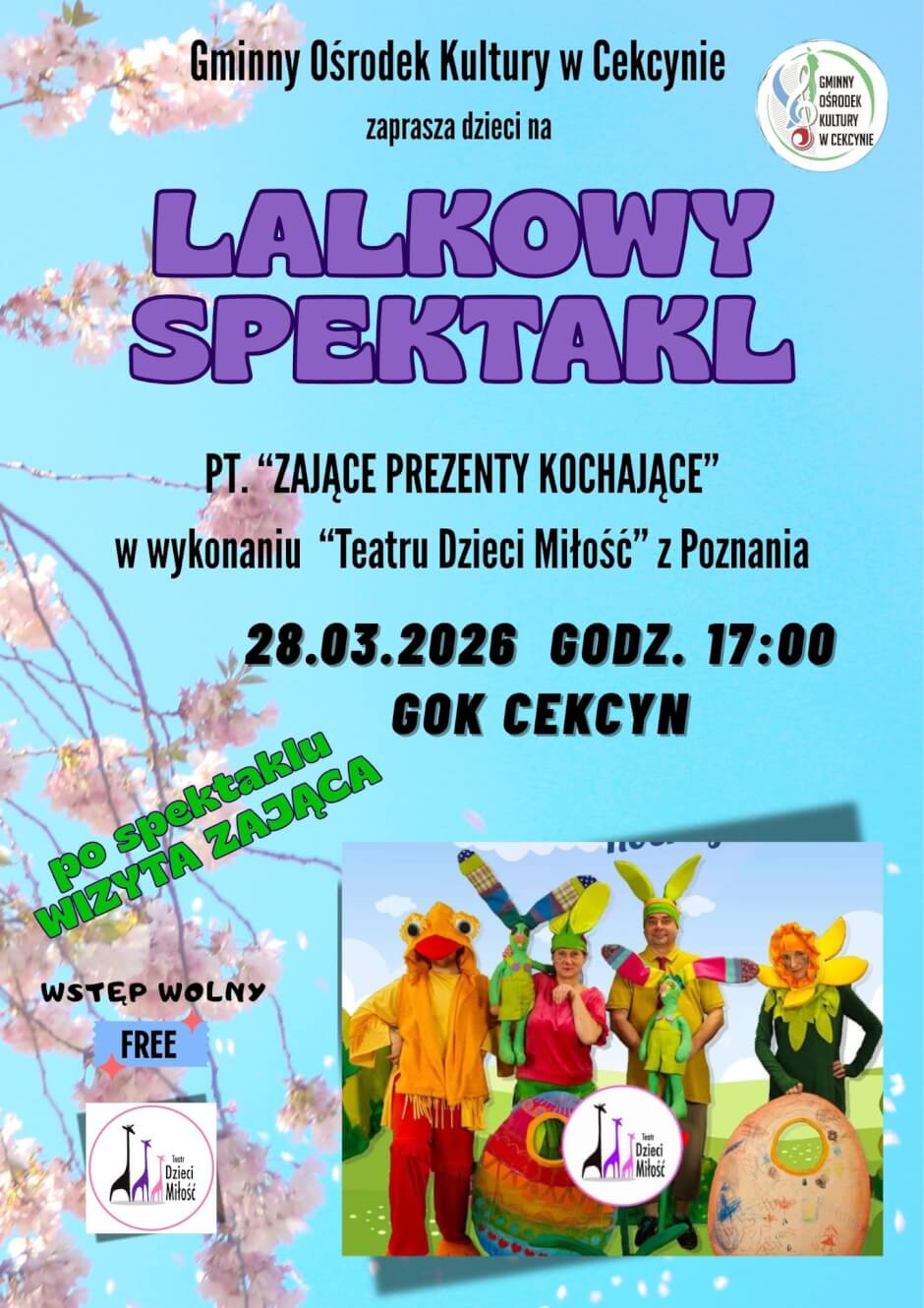 Lalkowy spektakt pt. 