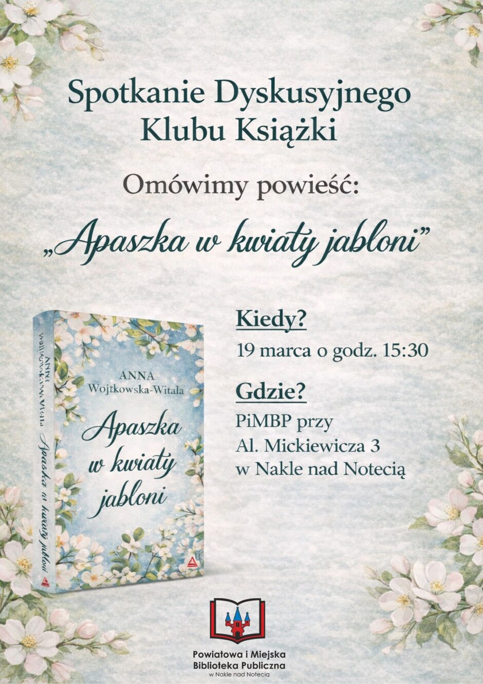 Biblioteka w Nakle zaprasza na marcowe spotkanie DKK