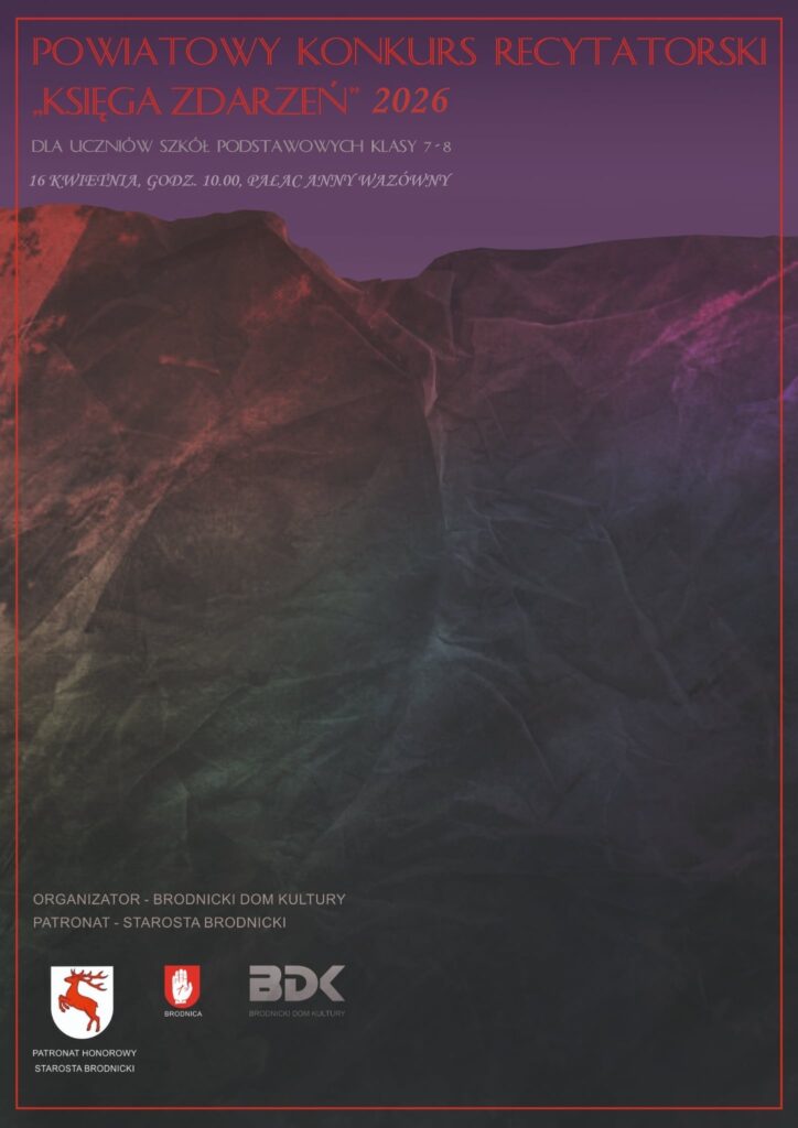 KSIĘGA ZDARZEŃ 2026 - VI POWIATOWY KONKURS RECYTATORSKI