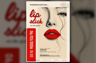 Lipstick on the glass