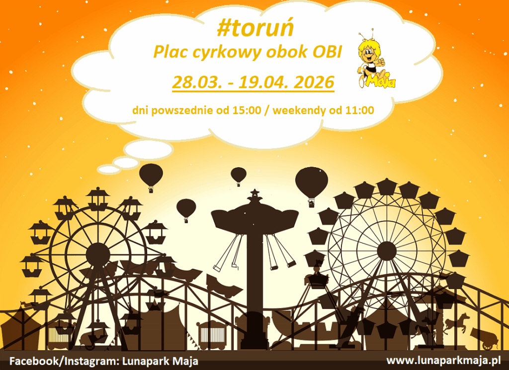 Tuff zabawa z Lunaparkiem Maja w Toruniu