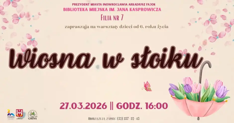 Wiosna w słoiku – warsztaty kreatywne w Filii nr 7
