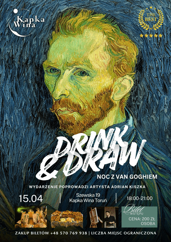 DRINK & DRAW – NOC Z VAN GOGIEM