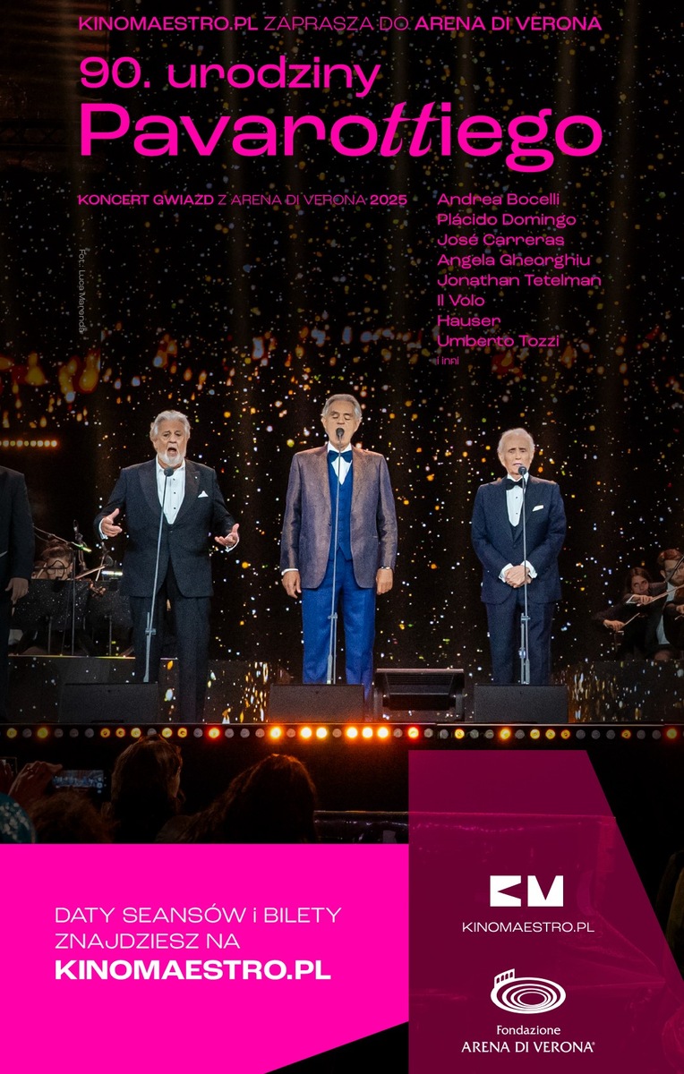 Retransmisja koncertu - 90. urodziny Pavarottiego