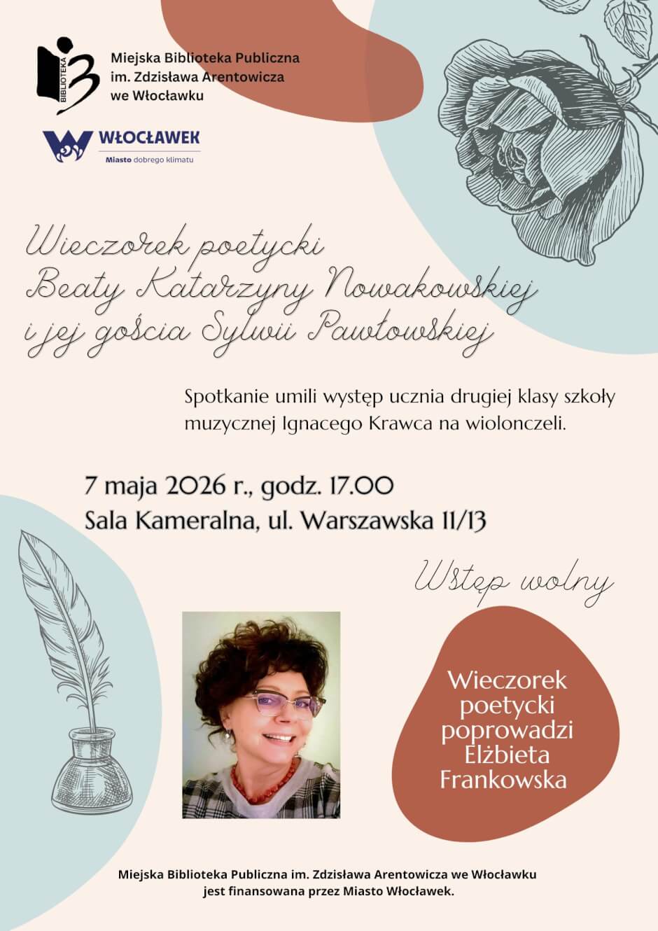 Wieczorek poetycki Beaty Katarzyny Nowakowskiej i jej gościa Sylwii Pawłowskiej