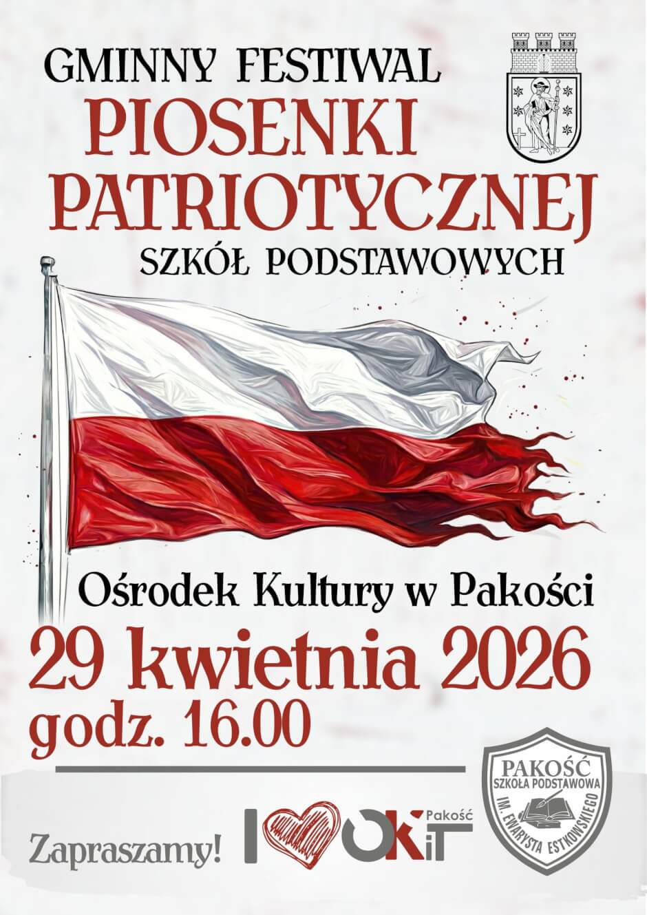 Gminny Festiwal Piosenki Patriotycznej w Pakości!