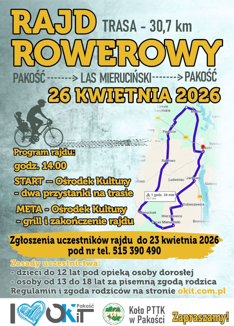 Czas na kolejny rajd rowerowy!