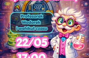Spektakl teatralny „Profesorek Wodorek i Wehikuł Czasu” przed nami
