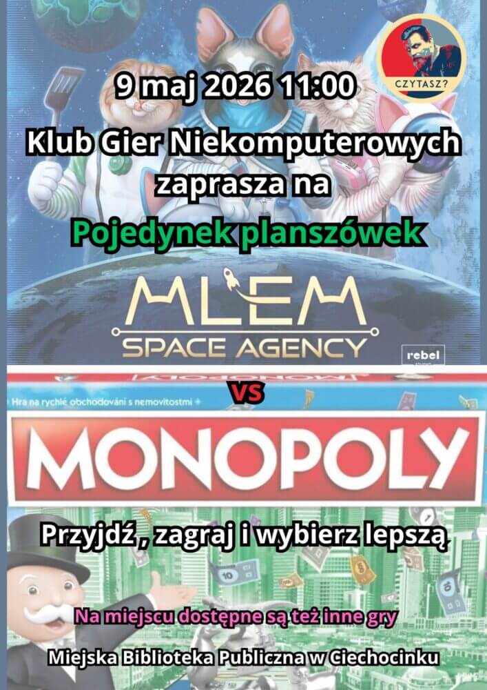Zapraszamy na pojedynek planszówek MLEM vs MONOPOLY