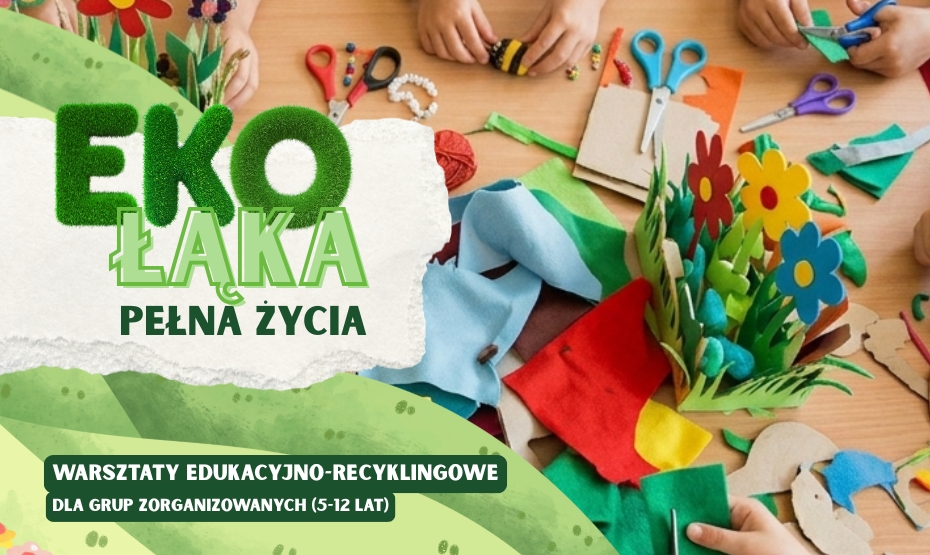 Ekołąka pełna życia – warsztaty edukacyjno-recyklingowe z okazji Światowego Dnia Ochrony Środowiska dla grup zorganizowanych (5–12 lat)